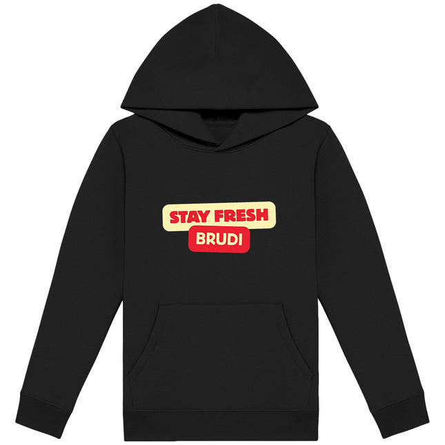 Kapuzenpulli stay fresh - vorderseite_schwarz
