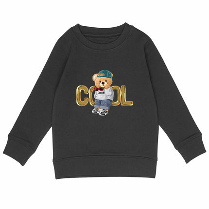 Sweatshirt Teddy Cool - vorderseite_schwarz