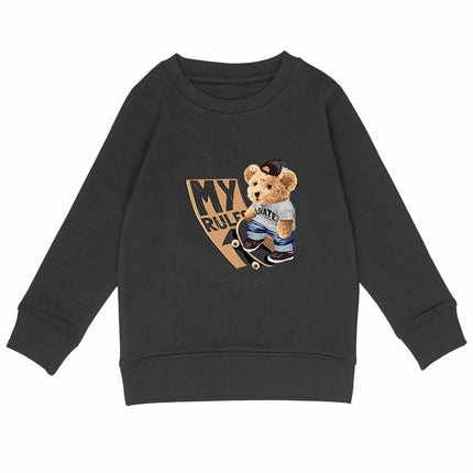 Sweatshirt Teddy Skate Boy - vorderseite_schwarz