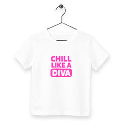 Kinder T-Shirt like a Diva - vorderseite_weiß