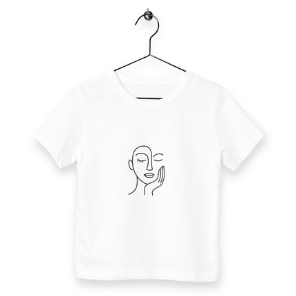 Kinder t-shirt femme - vorderseite_weiß