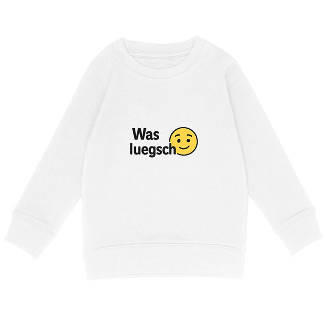Sweatshirt was luegsch? - vorderseite_weiß