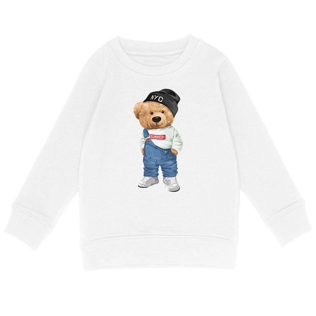Sweatshirt Teddy Styler - vorderseite_weiß