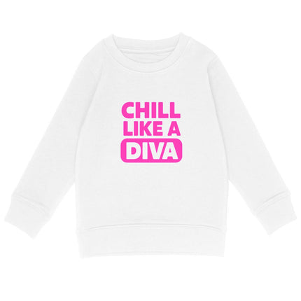 Sweatshirt like a diva - vorderseite_weiß