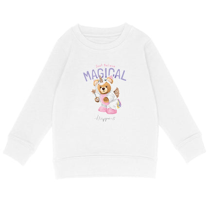 Sweatshirt Teddy Unicorn - vorderseite_weiß