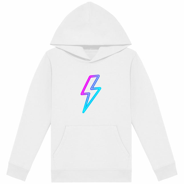 Kappuzenpulli kinder blitz - vorderseite_weiß