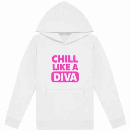 Kappuzenpulli like a diva - vorderseite_weiß