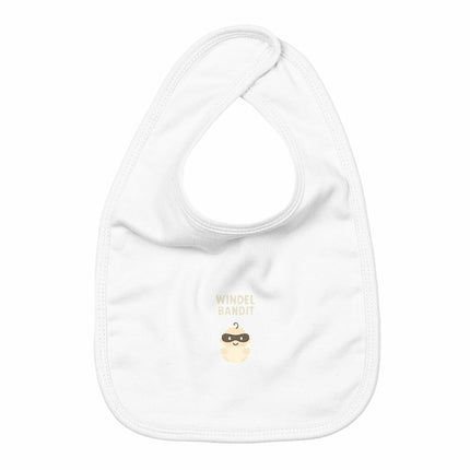 Lätzchen Windelbandit - vorderseite_weiß