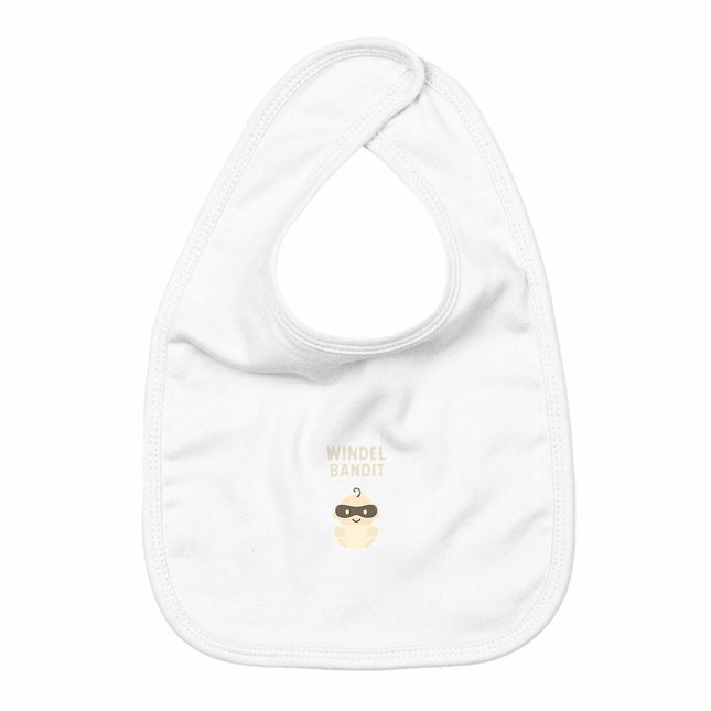 Lätzchen Windelbandit - vorderseite_weiß