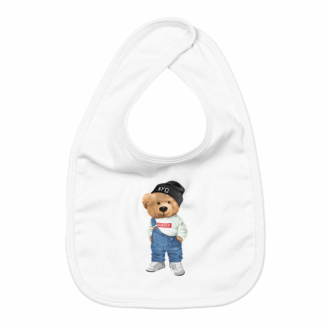 Lätzchen Teddy Styler - vorderseite_weiß