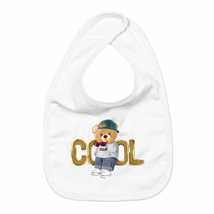 Lätzchen Teddy Cool - vorderseite_weiß