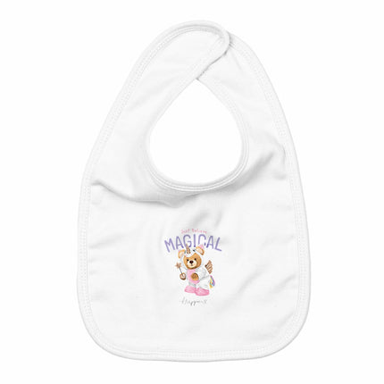 Lätzchen Teddy Unicorn - vorderseite_weiß