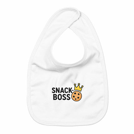 Lätzchen Snack Boss - vorderseite_weiß
