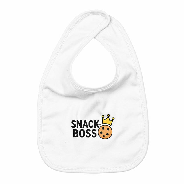 Lätzchen Snack Boss - vorderseite_weiß