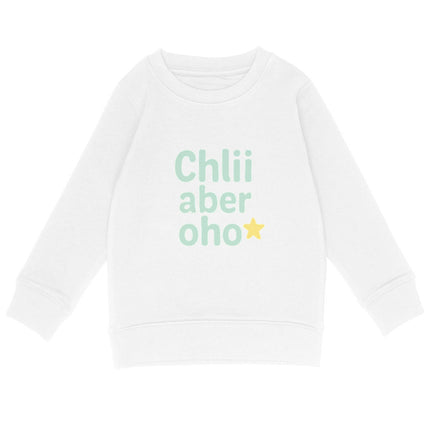 Sweatshirt chli aber oho - vorderseite_weiß