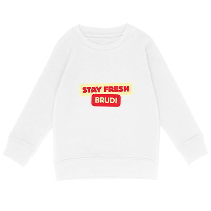 Sweatshirt stay fresh - vorderseite_weiß