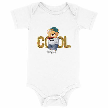 Babybody Teddy Cool - vorderseite_weiß