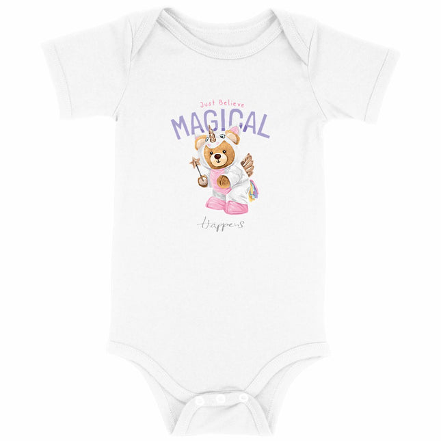Babybody Teddy Unicorn - vorderseite_weiß