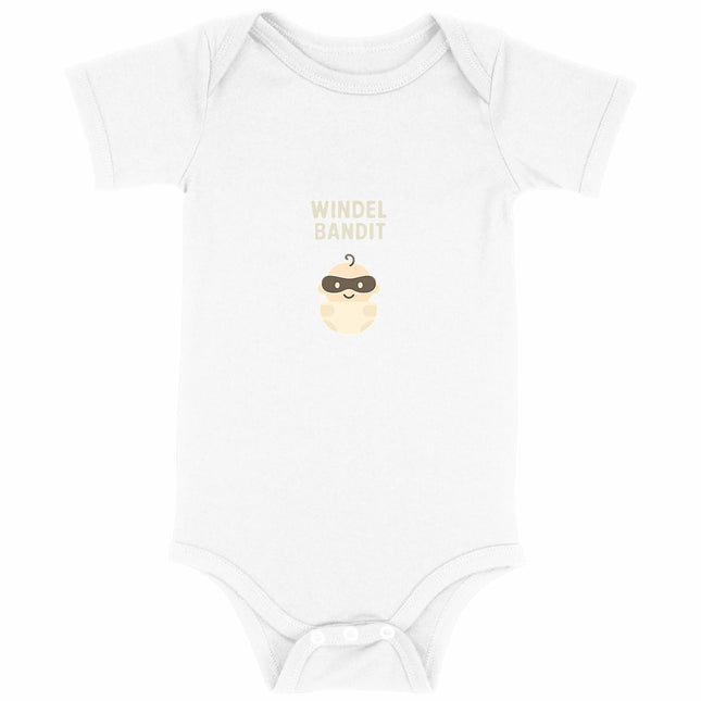 Babybody Windelbandit - vorderseite_weiß