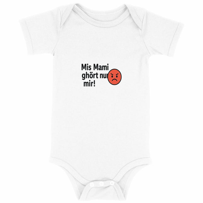 Babybody mis mami - vorderseite_weiß