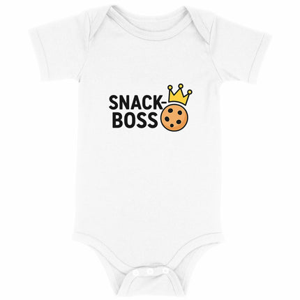 Babybody Snack Boss - vorderseite_weiß