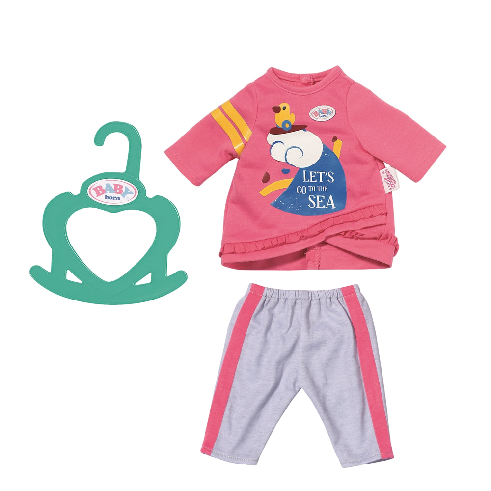 Little Baby born Outfit 36cm (2) Freizeitoutfit pink