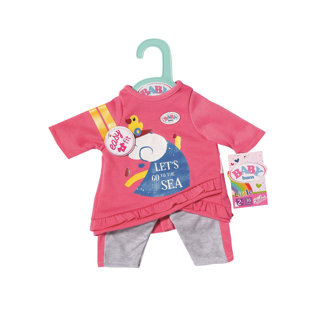 Little Baby born Outfit 36cm (2) Freizeitoutfit pink